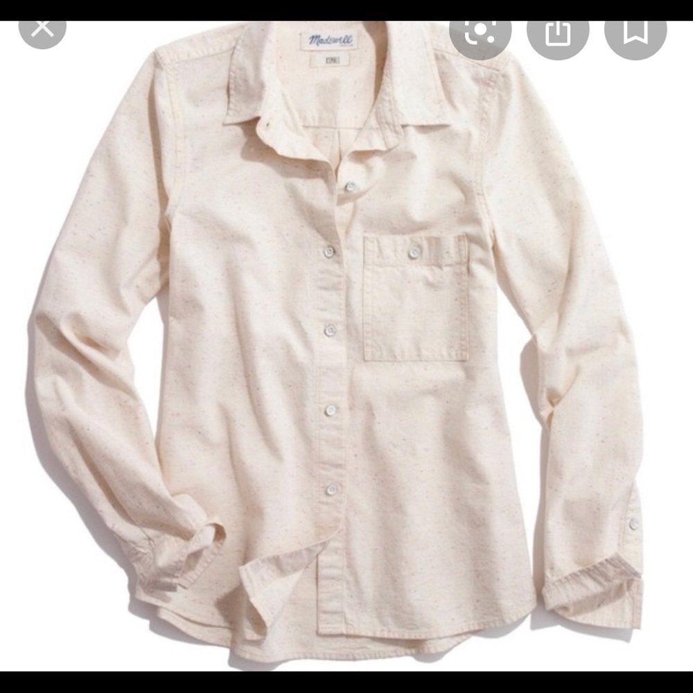 Madewell colorfleck button up